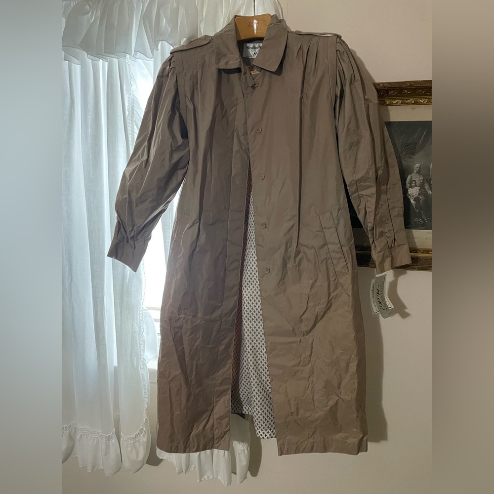 NWT Vintage Trench / Rain Coat - Picture 2 of 14